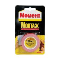 Продажа лента клейкая "момент монтаж" двусторонняя 1,5м/120кг в Нефтекамске  в интернет-магазине Vseizdereva