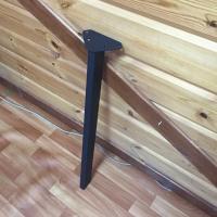 Продажа ножка для стола наклонная (сталь) 30х60х710 "лофт" черный матовый в Нефтекамске  в интернет-магазине Vseizdereva