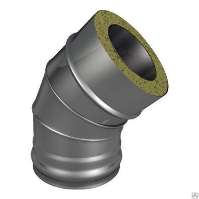 Продаем отвод сэндвич (нерж.430) d120/180х0,8/0,5х45° (теплов и сухов) в Нефтекамске по доступным ценам.